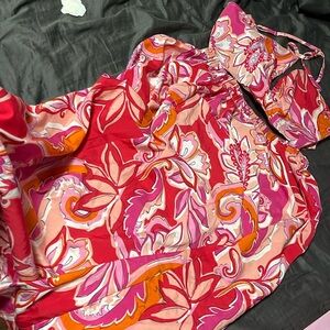 2 piece outfit skirt set